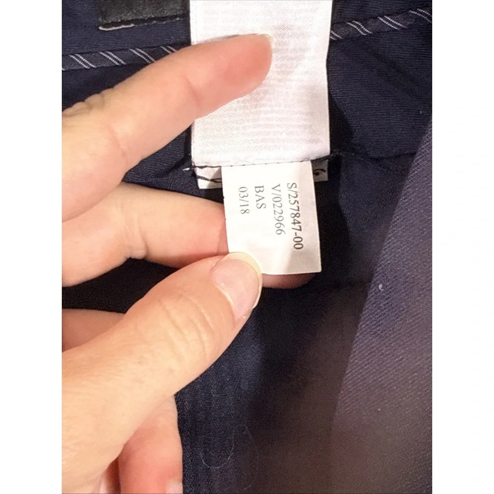 Banana Republic Marzotto Pants Mens Size 31x30 Navy Blue Super 120s Wool Stretch